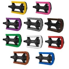 PEDAL BIKE 1/2 ROSCA FINA BICOLOR  METALCICLO EIXO FINO