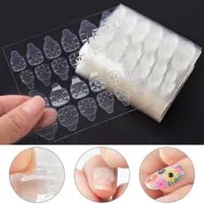 Kit com até 864 Adesivos Dupla Face para Unhas Postiças – Cola Autoadesiva para Decoração e Nail Art