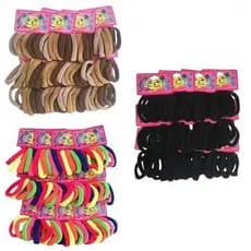 Kit 72/144/216 Xuxinhas de Cabelo Rabicó Elásticas sem Metal – Acessório Capilar Feminino e Infantil