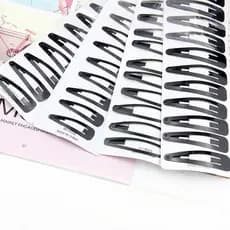 Kit Presilhas Tic Tac Pretas 120 Unidades – Grampo de Cabelo / Envio Imediato
