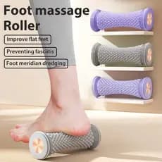 Massageador de Pés Rolo e Bola de Fáscia | Yoga Relaxamento Muscular Manual em Plástico