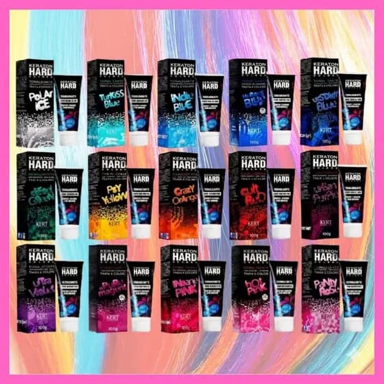 Keraton Hard Color 100g Kert – Tonalizante Vegano Hidratante + Cor Intensa e Brilho Poderoso