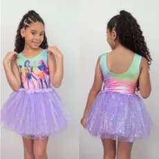 Body Menina K-Pop Huntrix Guerreiras: Roupa Temática para Festas e Bloquinho. Fantasia Infantil Estilosa em PROMOÇÃO
