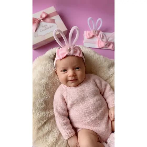 Tiara De Coelha, Faixinha De Bebê, Recém Nascido Páscoa (0 mês a 2anos)