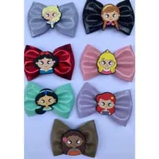 Laços princesas Laços Infantis Princesas temáticos Princesas Disney Acessórios para cabelo Lembrancinha