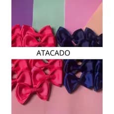 Laços na presilha atacado - kit 10 unidades laços de tecido para revenda
