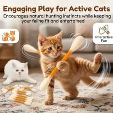 Novos Brinquedos Criativos Para Gatos Com Erva De Gato Palitos De Algodão Extra Grandes ZD4N