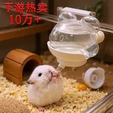Bebedor magnético para Hamster, garrafa de água montada na parede, alimentador de cobaia, água potável para animais de e