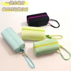 Saco cosmético de Silicone saco de armazenamento portátil grande capacidade dobrável bolsa de viagem ferramenta de belez
