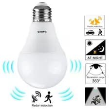 Lâmpada Com Sensor De Movimento De Radar , Lâmpadas LED E27 Iluminação Externa Do Crepúsculo Ao Amanhecer , Luz Detector