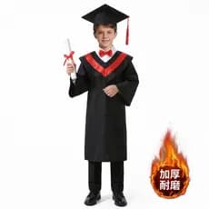 Fantasia de médico de formatura infantil, estoque pronto, fantasia de dramatização de solteiro, dia 1, fantasia de perfo