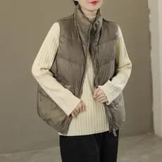 Colete feminino 2026 moda coreana exterior colete leve jaqueta