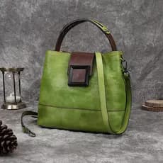 Bolsa de couro Retro couro diagonal saco árvore creme couro multifuncional senhoras portátil diagonal saco