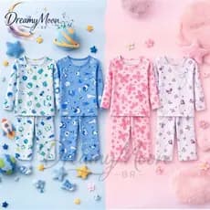 Pijama Infantil 100% Algodão 02 ao 10 Calça e Manga Longa Confortável Estampas Divertidas
