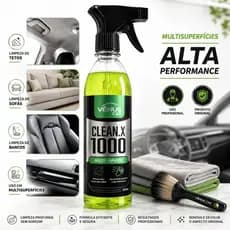 Limpador Automotivo  APC Clean X 1000  Vênus  Limpa Teto Bancos Portas Painel Estofados Tira Manchas