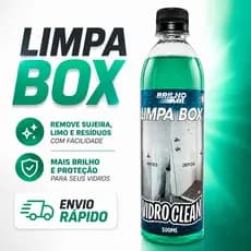 Limpa Vidro Box Banheiro Blindex Vidroclean Brilho Mil 500ml - Remove Manchas Gordura e Sujeira