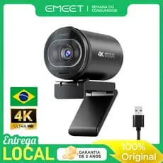 Emeet S600 4k 30Fps Webcam Autofoco Com Microfone 1080P 60Fps Camera Para Pc