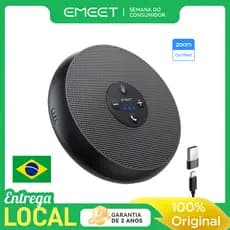 EMEET M1A Viva-voz USB-C c/ Cancelamento de Ruído, Áudio Bidirecional para Home Office, Compatível Zoom/Teams/Skype