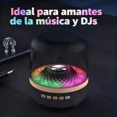 Sistema de Áudio Alta Fidelidade Edição de Design Transparente Efeito de Iluminação Conectividade Inalámbrica Tecnologia