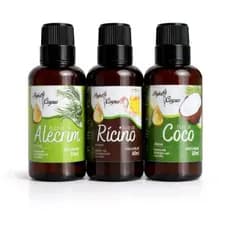 Terapia Capilar Kit Óleo de Rícino, coco e Alecrim - Umectação e Nutrição