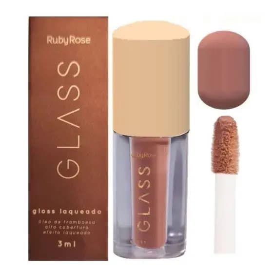 Batom Liquido Velvety Glass Ruby Rose 3ML