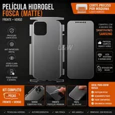 Kit de Frente e Traseira Película Hidrogel Universal HD/Matte(Fosca) para series de Samsung