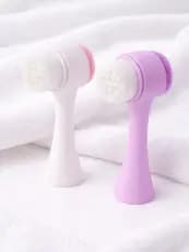 Escova Limpeza Facial 2 em 1 Escova Facial com Cerdas Macias Dupla Face Escova De Limpeza De Cravos
