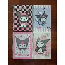 Caderno Kuromi Personalizado A5 – 60 Folhas, Espiral, Estilo Kawaii