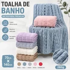 Toalha de Banho Microfibra Secagem Rápida Praia Piscina Macia Super Absorvente Grande