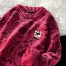 Y2K Est Kawaii Sweater Harajuku Disney Losto Print Pullover Grunge Candy Jumper Fairy E-girl Cute Chic ELGS