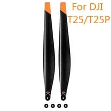2 pás de hélice em fibra de carbono para drones agrícolas，Adequado para drones dos modelos DJI T25 e T25P