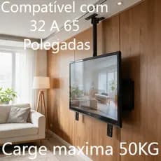 Suporte Articulado Tv, Suporte de Tv para Parede Braço Duplo 32 a 65 Polegadas Carge maxima 50KG