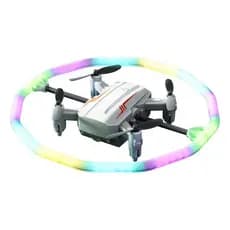 Mini Drone Infantil 360 Graus Com Luzes Coloridas E Bateria Branco