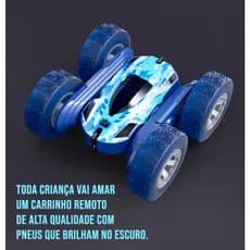 Carrinho Infantil Off Road Controle Remoto 360° Gira, Pneus que Brilham, Recarregável