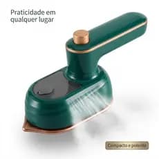 Mini Ferro Portátil a Vapor Bivolt Passadeira Compacta Rápida Eficiente Roupas Impecáveis Ideal Mala Viagem