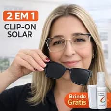 Óculos Feminino Para Grau Dourado com Clip Solar Magnético Polarizado /Postagem Rápida