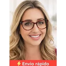 🔥 Armação Óculos de Grau Feminino Gatinho Tartaruga  Nylon Leve com Mola Confortável