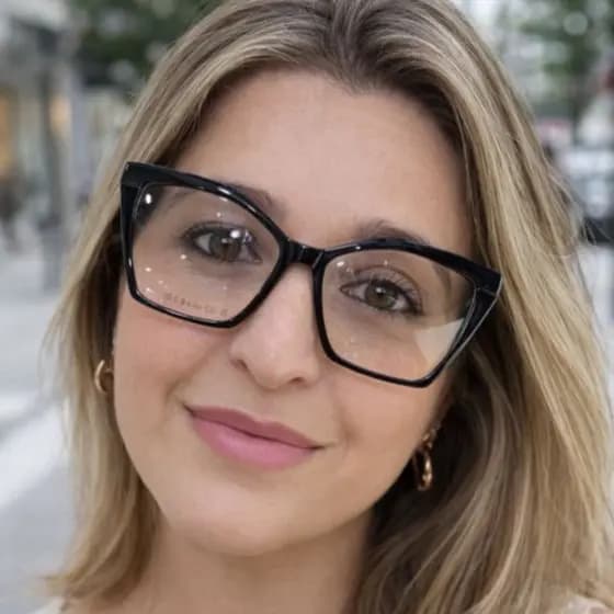 Armação de Óculos Grau Feminina VEXO Preta Gatinho Acetato com Mola nas Hastes