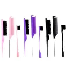 KIT PENTE SEPARADOR DE MECHA + ESCOVA BABY HAIR + ESCOVA 3 FIELIRA