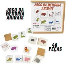 Jogo da Memória Infantil Brinquedo Educativo que Desenvolve a Inteligência