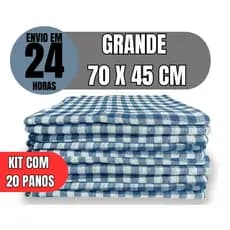 Pano de Chão Grande premium duplo 100% Algodão  70x45cm – Alta Absorção e Durabilidade Limpeza Prática e Eficiente