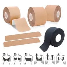 Kit  1 e 2 Sutiã Adesivo em Rolo Levanta Seios Fita Invisível Modeladora