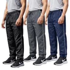 kit 3 Calças Masculina Tactel Lisa Premium Reforçada Com Bolsos