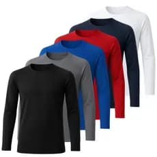 Kit 3 Camisetas Masculina Manga Longa Blusa Proteção Térmica Básica
