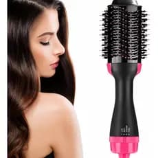 Escova de cabelo Secadora de Cabelo 110V Rosa Alisador Elétrica Quente Prancha alisadora de cabelo