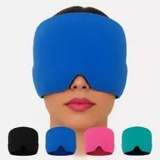 Touca Para Dormi De Enxaqueca Alívio Terapêutica Gel Hood  Máscara De Calor Para Os Olhos Dor De Cabeça