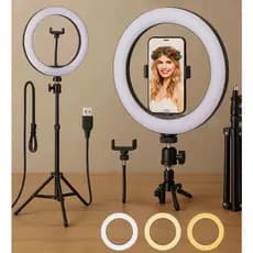 Luz De Iluminação Fotográficas Ring Light Portátil Anel Iluminador Com Tripé Praticidade