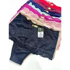 Kit 3 Calcinha Cós Alto Renda Cintura Alta Modeladora Atacado Pala Altalililili