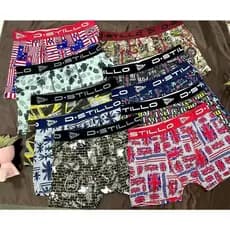 Kit c/6 Cueca Boxer Microfibra Estampada D-Stillo Cós Expostolililili