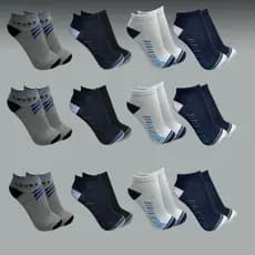 Kit 12 Pares Meias Masculina Soquete Estampadas Tam 40/46lililili
